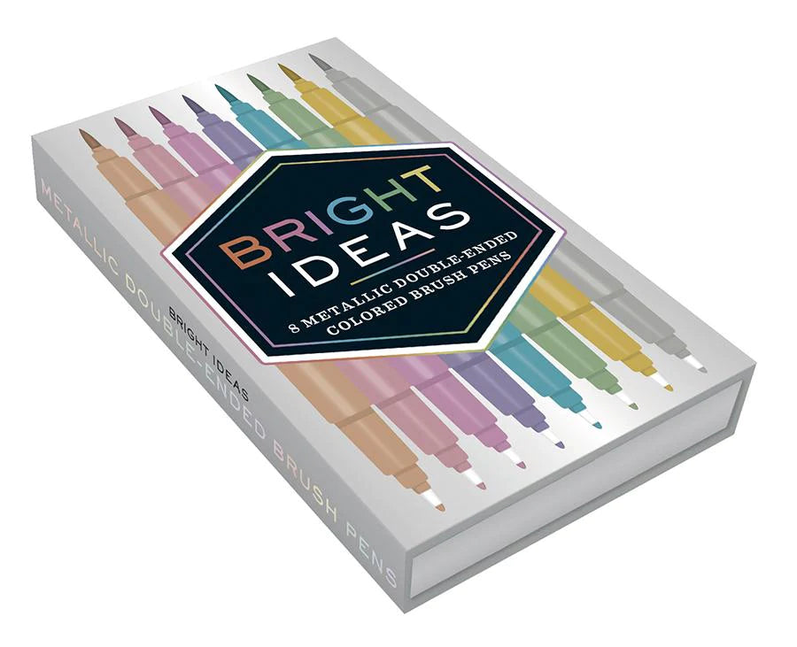 Bright Ideas Metallic Double-Ended Colored Brush Pens
