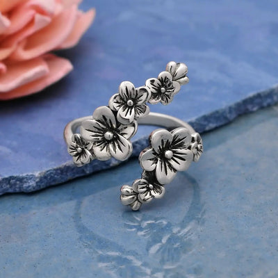 Adjustable Cherry Blossoms Ring