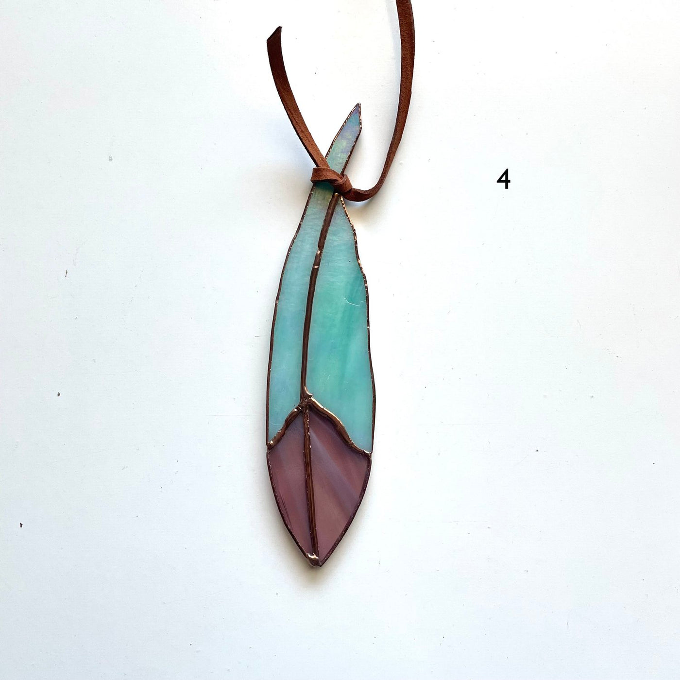 Mini Classic Feather Stained Glass