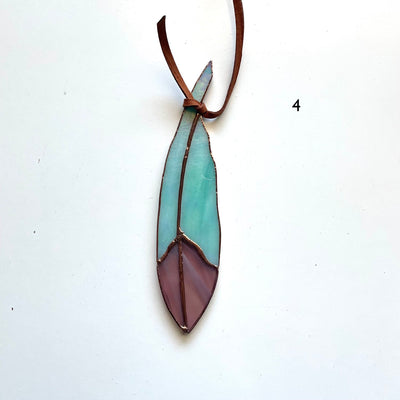 Mini Classic Feather Stained Glass