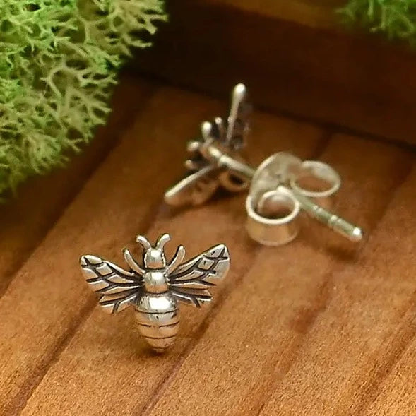 Tiny Bee Post Earrings