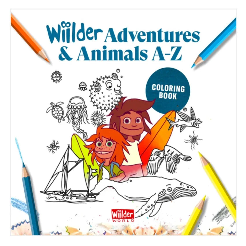 Wiilder Adventures & Animals A-Z Coloring Book