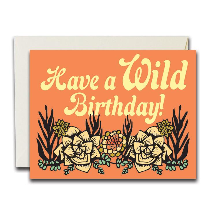 Happy Birthday Wild Succulents Card