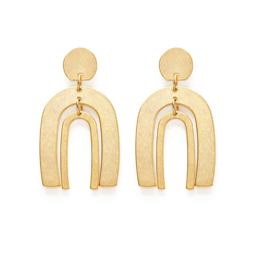 Arches Earrings - Gold