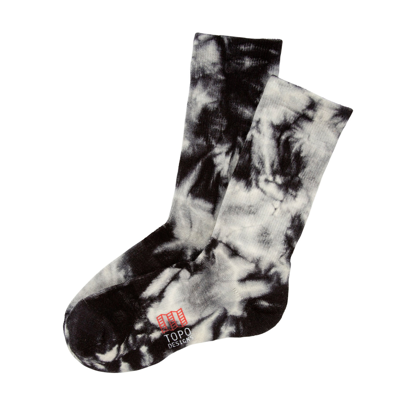 Town Sock - Black/White Tie Dye