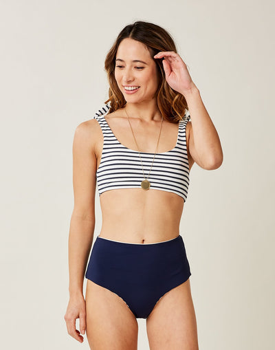 Erin Reversible Bottom - Dash Stripe/Navy