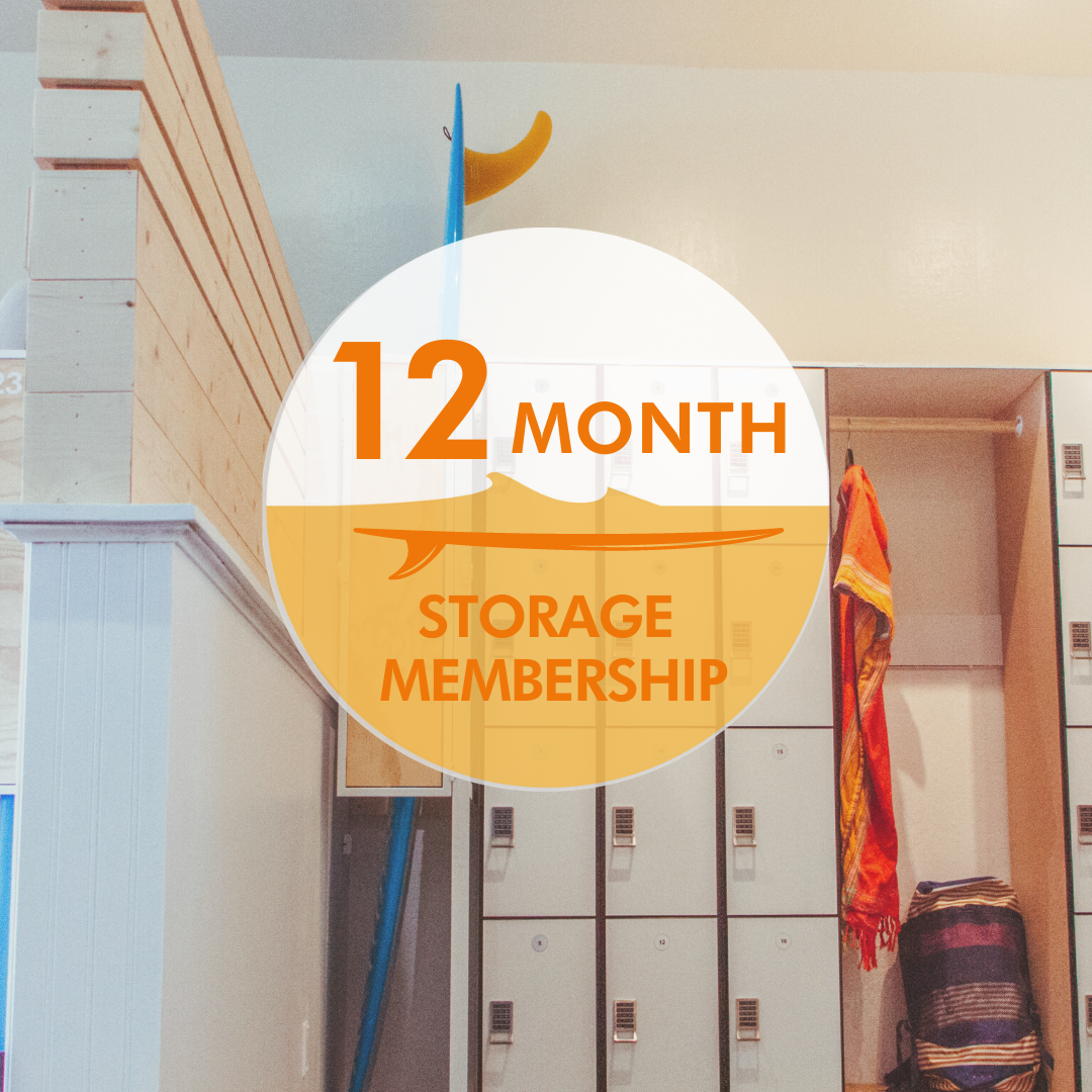 12 Month Santa Cruz Membership - With Surfboard Storage