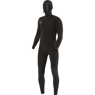 Men's 7 Seas 5/4/3mm Hooded Chest Zip Wetsuit - Black