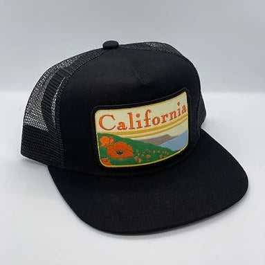 California Poppies Patch Pocket Hat