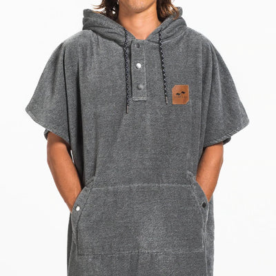 The Digs Changing Poncho - Heather Grey