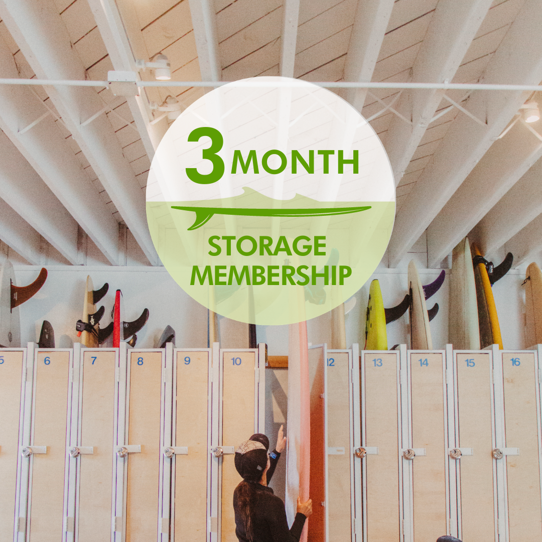 3 Month Malibu Membership - With Surfboard Storage