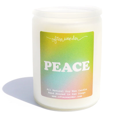 Peace Egyptian Amber Candle