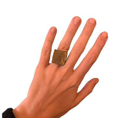 Brass Square Top Ring