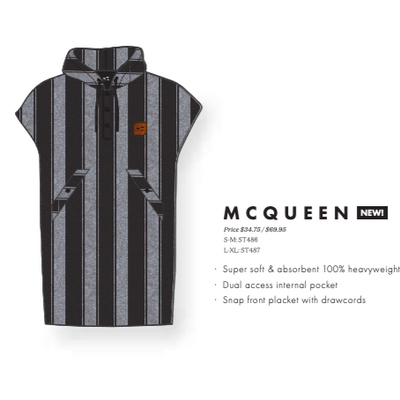 McQueen Changing Poncho - Black