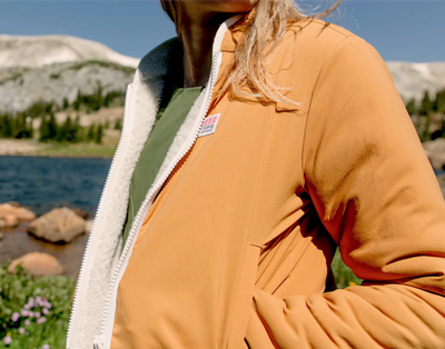 Women's Sherpa Jacket - Natural/Khaki