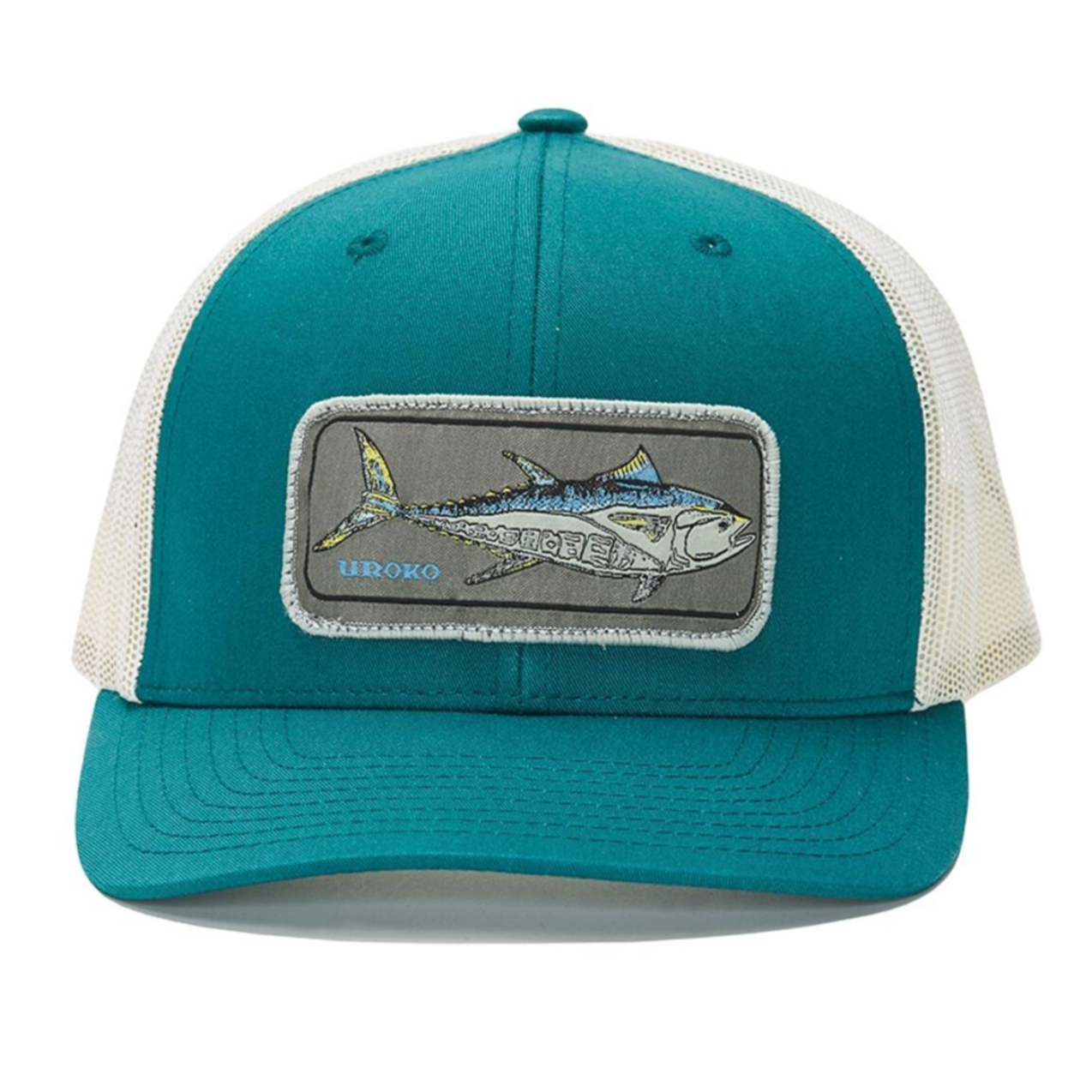 Blue Fin Patch Curved Bill Trucker Hat