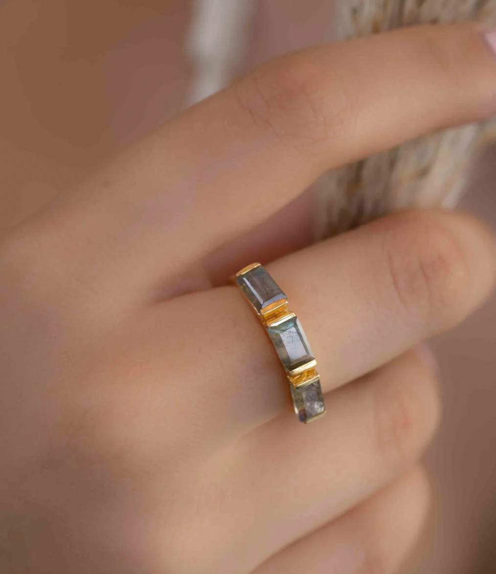 Labradorite Stackable Ring