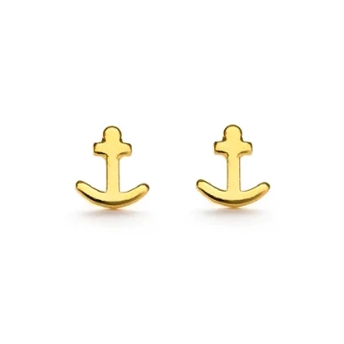 Gold Anchor Studs