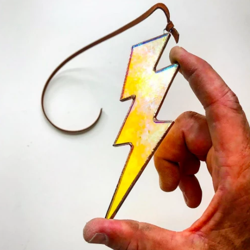 Lightning Bolt Stained Glass
