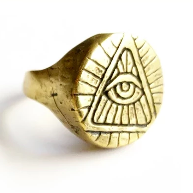 Third Eye Brass Ring