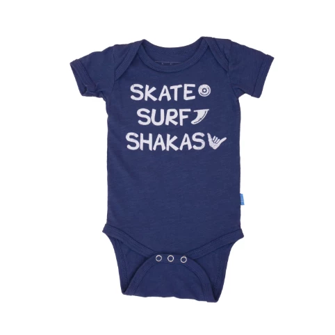 Skate Surf Shakas Baby Onesie