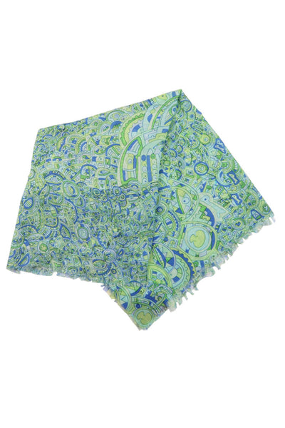 Silver Lining Green Repeat Scarf