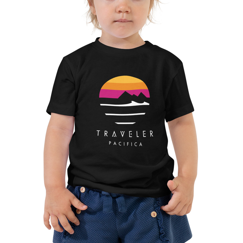 Toddler Traveler Pacifica Sunset Logo Tee