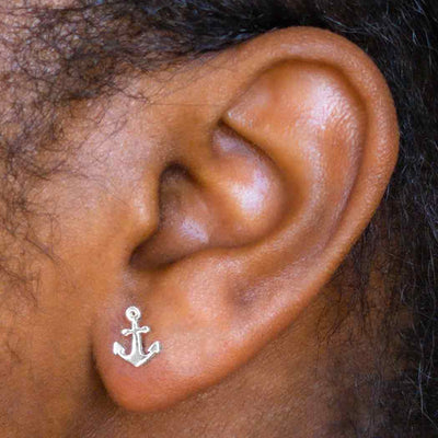Anchor Post Earrings