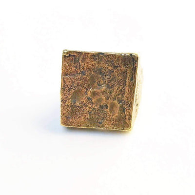 Brass Square Top Ring