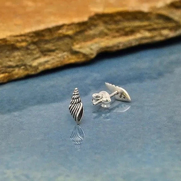 Seashell Post Earrings