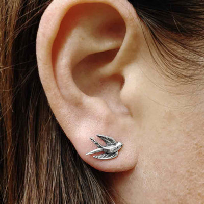 Swallow Post Earrings